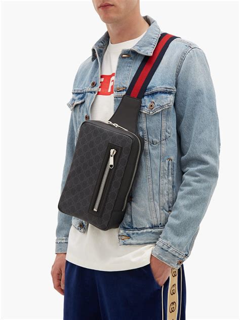 cross body bag sport men gucci|Gucci waist bags men's.